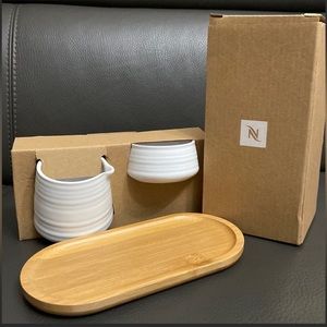 NWOT! Nespresso milk & sugar bowl